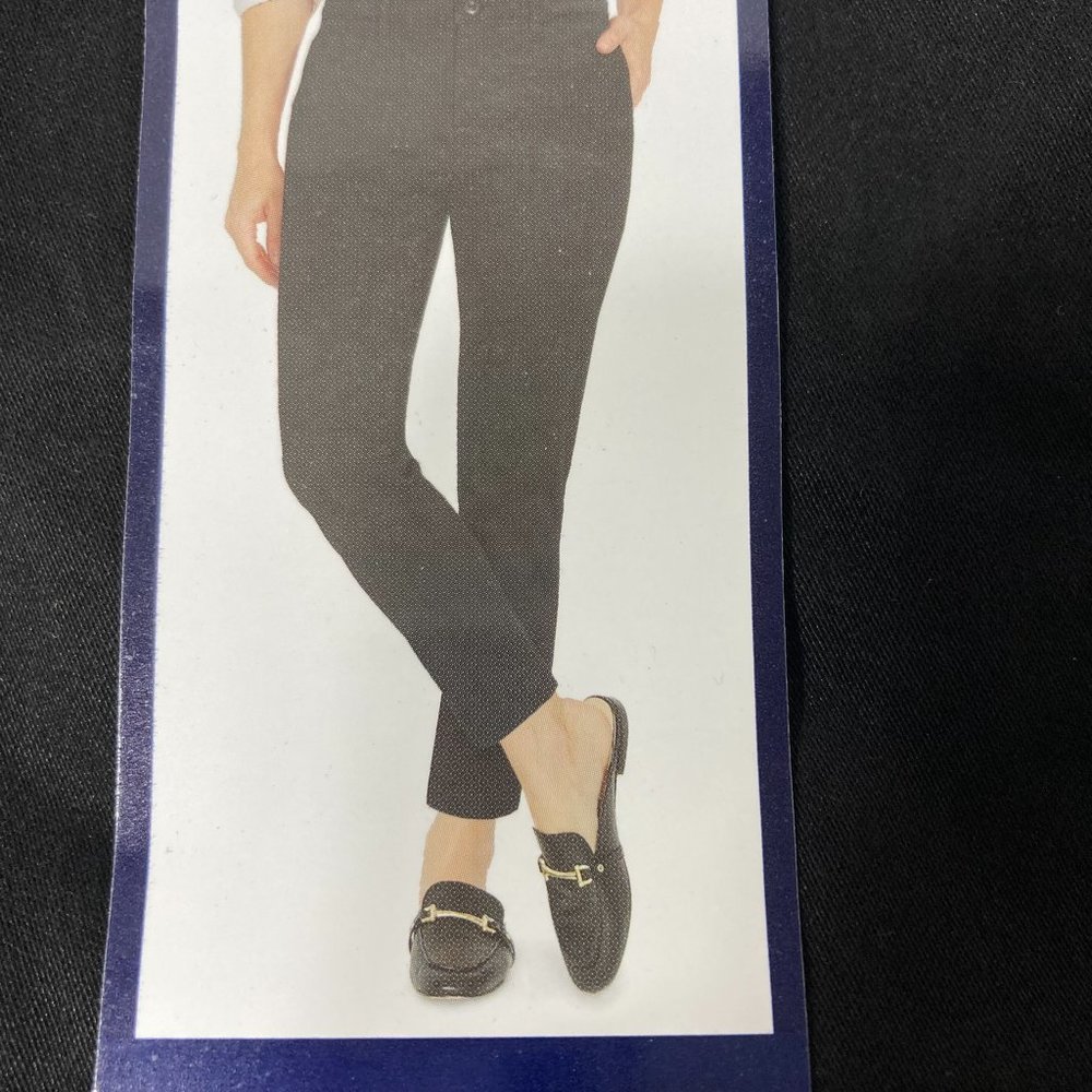 Nautica Tensel Ankle Trouser Pants Size 12 27" Inseam Black Work Dress - Picture 9 of 11
